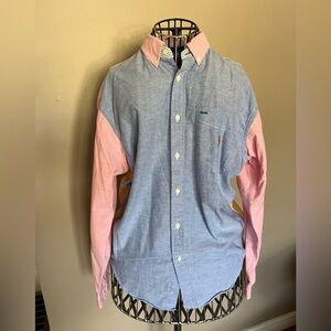 Tommy Hilfiger Blue and Pink Casual Shirt